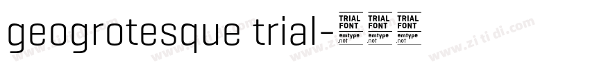 geogrotesque trial字体转换